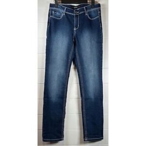 Jordache Girls Size 16 Dark Wash Denim Skinny Jeans